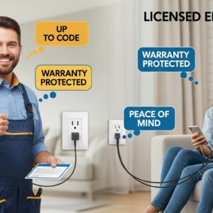 Benefits of Hiring Licensed Electricians for Outlet Installation
