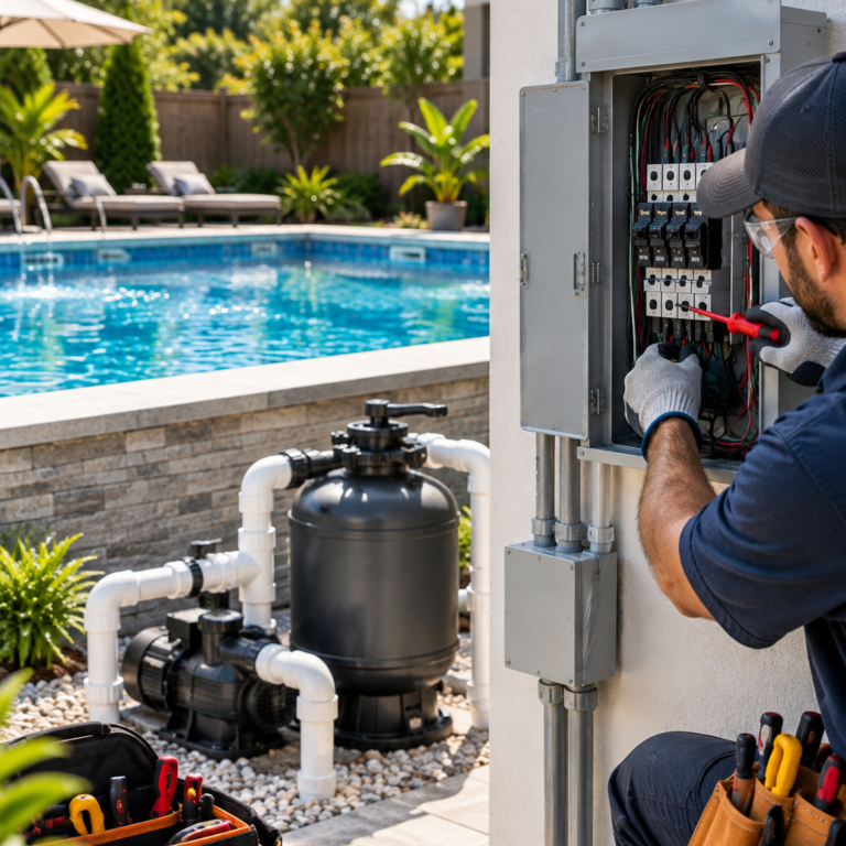 above ground pool pump wiring in Kent County
