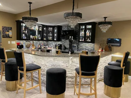 Chandelier Installation In home